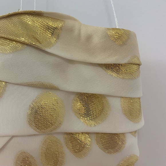 Aidan Mattox Strapless Gold Bubble Dress - Picture 8 of 9